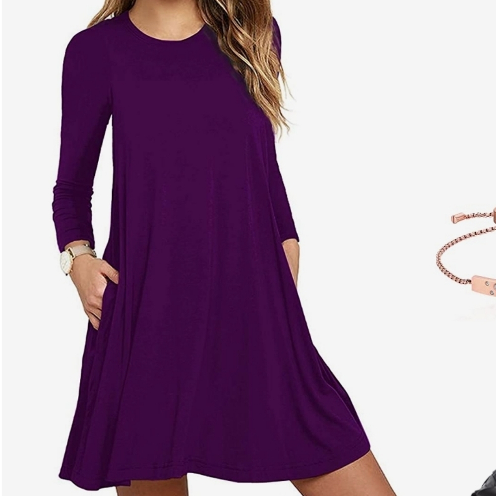 NWOT Flowy T-Shirt Dress with Pockets